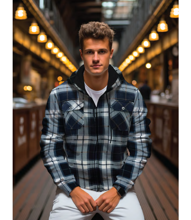 Point Zero Polar Fleece Hooded Jacket Full Zip