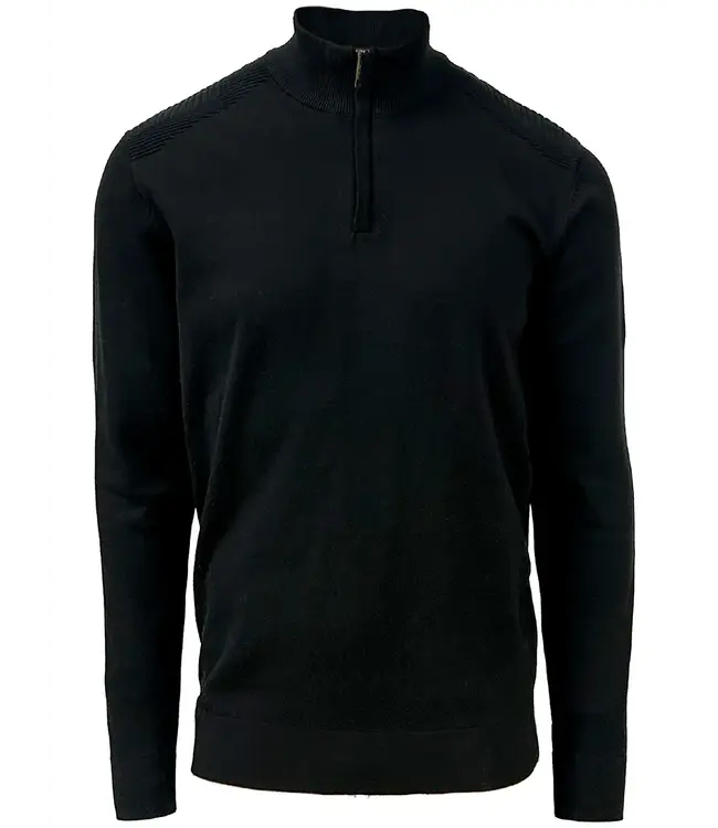 PZ 7563427 Cotton Mock Zip Sweater