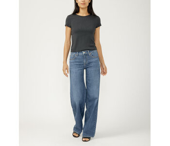 Silver Jeans Suki Mid Rise Wide Leg