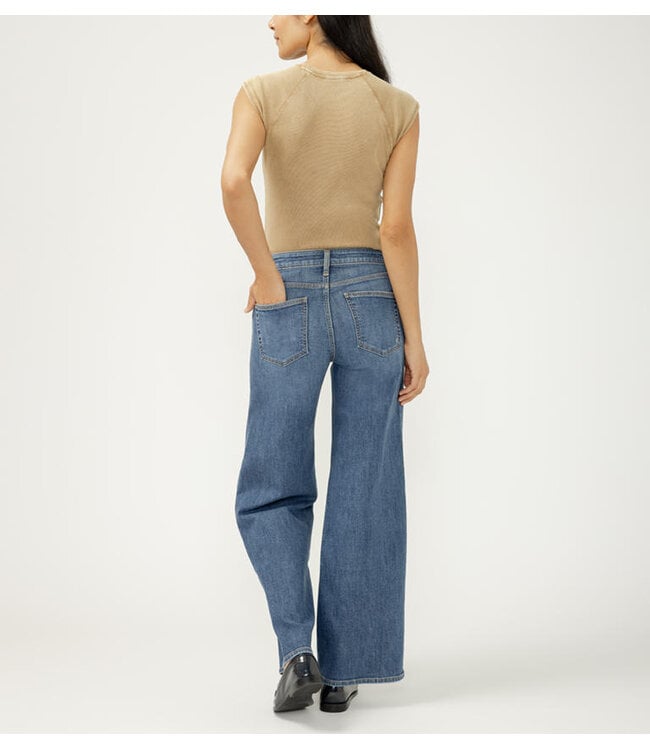 Silver Jeans Suki Mid Rise Wide Leg