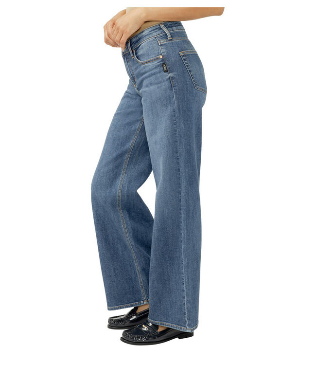 Silver Jeans Suki Mid Rise Wide Leg
