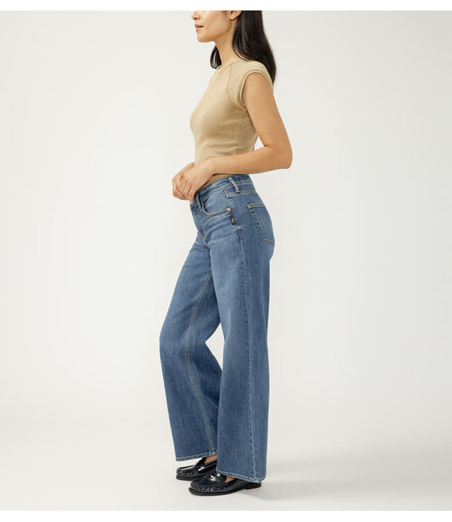 Silver Jeans Suki Mid Rise Wide Leg