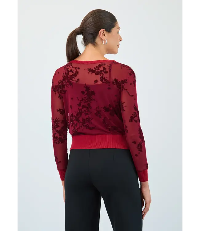 FDJ  2 Piece Mesh Cardigan Set