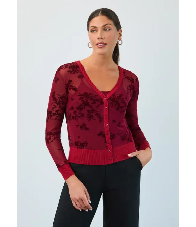 FDJ  2 Piece Mesh Cardigan Set