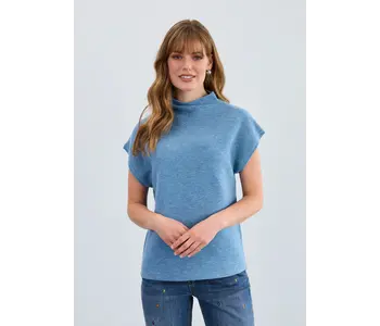 FDJ  CAP SLEEVE SWEATER VEST