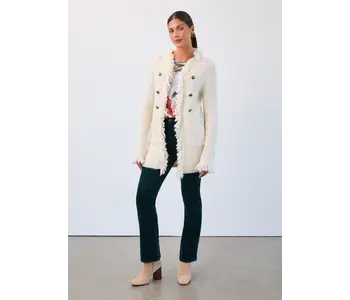 FDJ Fringed Cardigan Coat