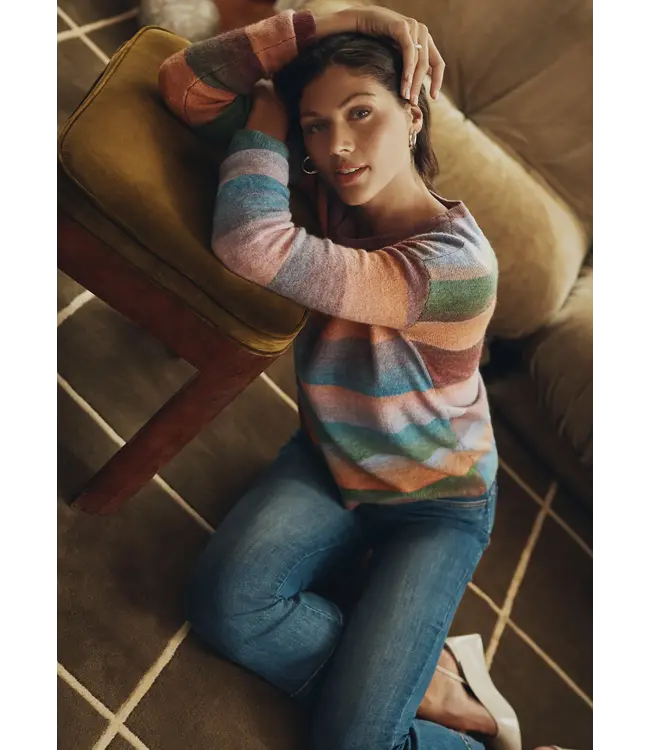 FDJ Sweater Brixton Multi Stripe