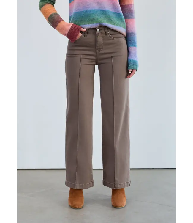 FDJ Olivia Wide Leg Denim Bronze