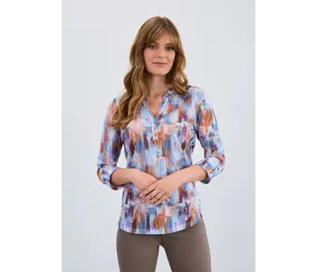 FDJ 3/4 Sleeve Henley Top