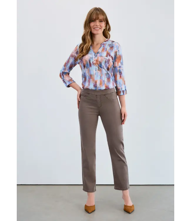 FDJ 3/4 Sleeve Henley Top