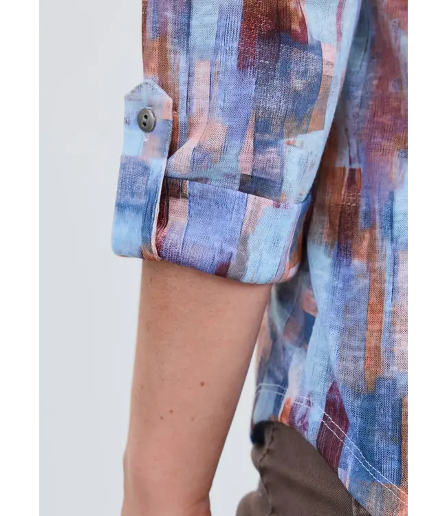 FDJ 3/4 Sleeve Henley Top