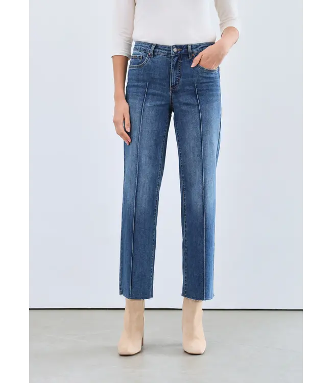 FDJ OLIVIA WIDE LEG ANKLE RAW HEM