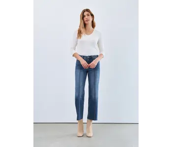 FDJ OLIVIA WIDE LEG ANKLE RAW HEM