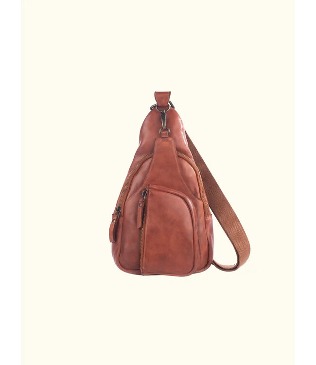 Milo Serena Genuine Leather Washed Crossbody Bag