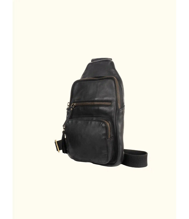 Milo Martina Genuine Leather Washed Sling Backpack