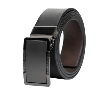 Custom leather Canada Reversible Dress Belt  Plaque Buckle  35mm