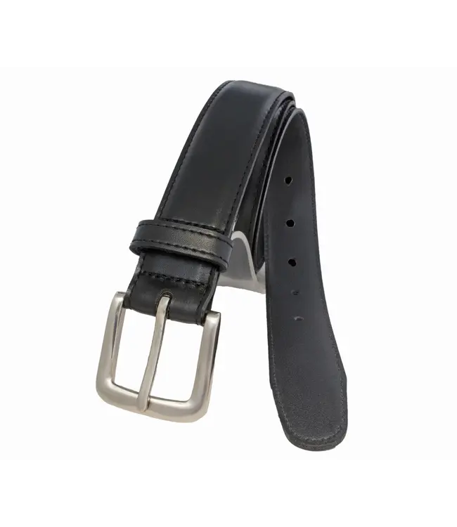 Custom Leather Canada Bonded Leather Belt with a Satin Nickel Buckle 30mm
