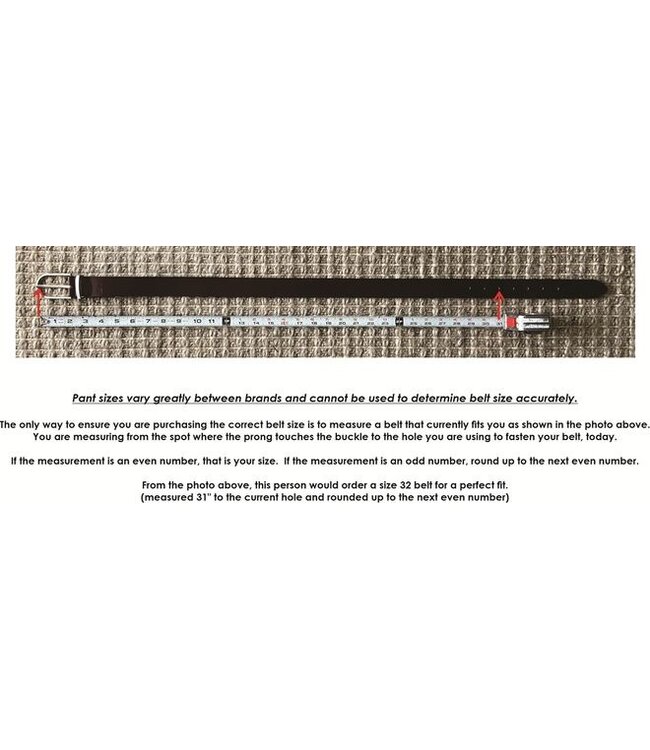 Silver Jeans Heavyweight Genuine Leather Belt 35MM