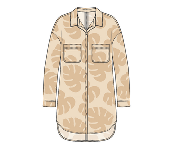 TRIBAL CANADA  Long Sleeve Shirt Dress Cover up