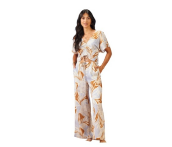 TRIBAL CANADA DRAWSTRING WIDE LEG PANT