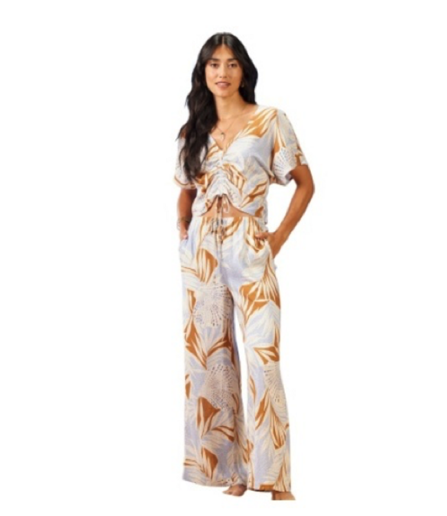 TRIBAL CANADA DRAWSTRING WIDE LEG PANT