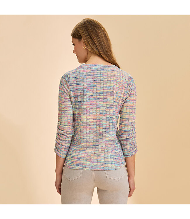 FDJ 3692305 V Neck 3/4 Sleeve Top