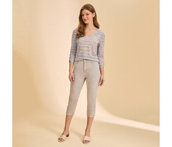 FDJ 3692305 V Neck 3/4 Sleeve Top