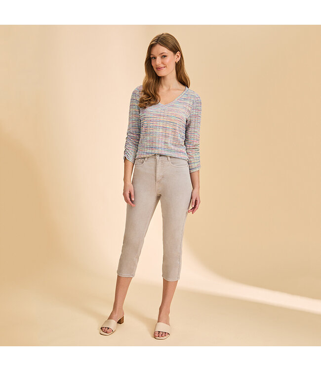 FDJ 3692305 V Neck 3/4 Sleeve Top