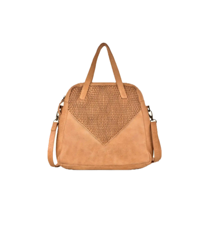 095 Juno - Genuine Leather Handbag - Buckskin