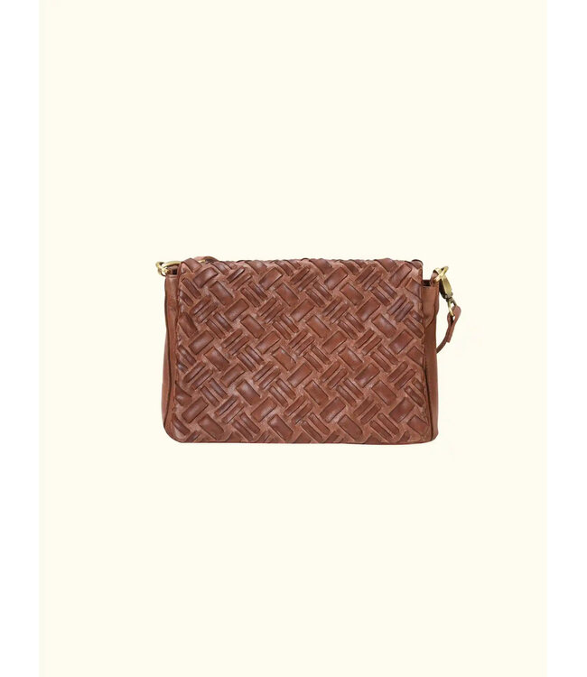 167 Pessac - Genuine Leather Woven cross body