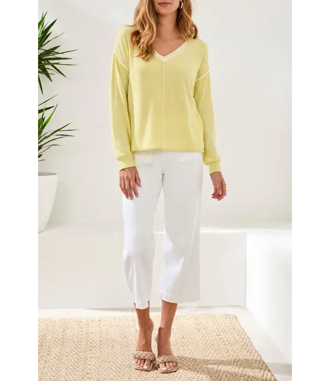 Tribal Canada Long Sleeve V Neck Sweater