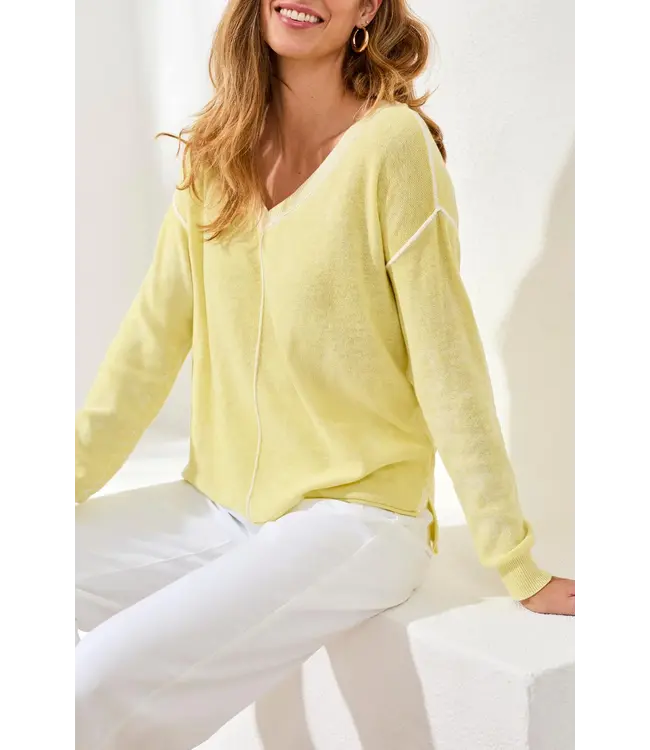 Tribal Canada Long Sleeve V Neck Sweater