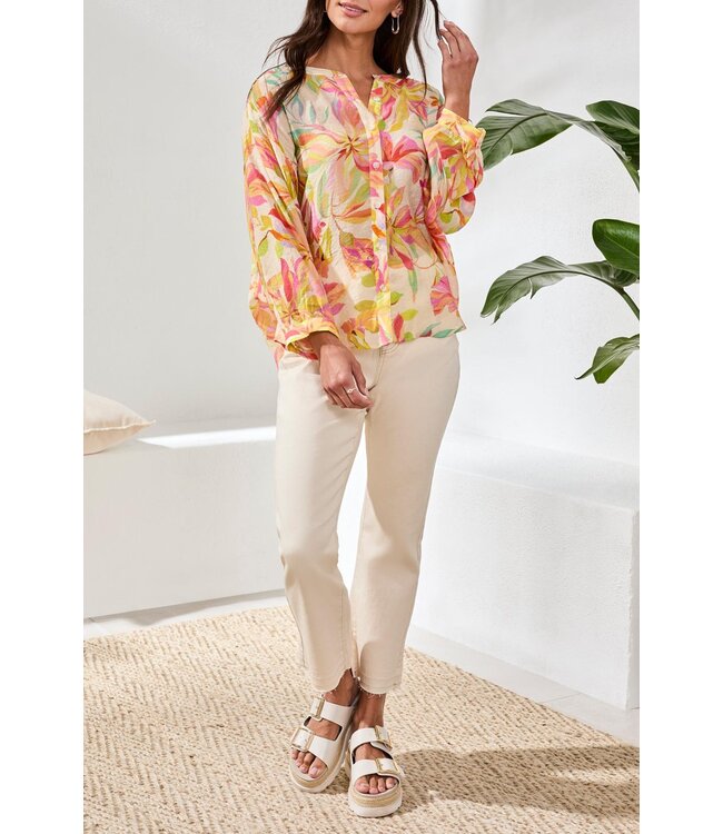 Tribal Canada FLOWY DOLMAN SLEEVE BLOUSE