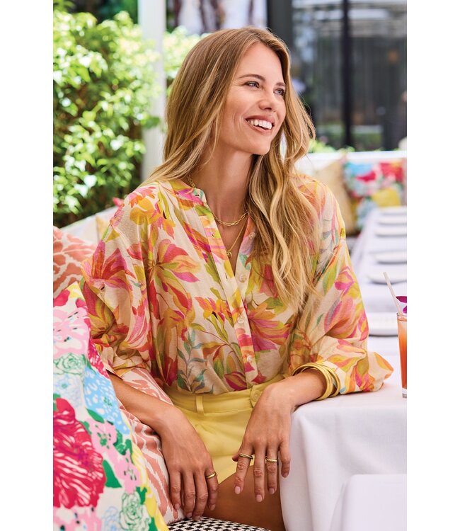 Tribal Canada Tribal Canada FLOWY DOLMAN SLEEVE BLOUSE