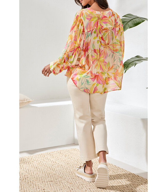 Tribal Canada FLOWY DOLMAN SLEEVE BLOUSE