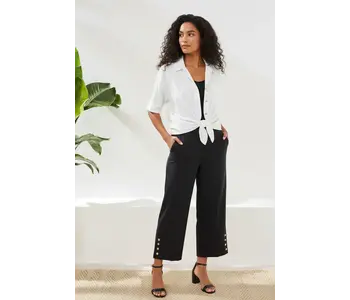 Tribal Canada FLATTEN IT WIDE LEG PULL-ON CAPRIS PANTS