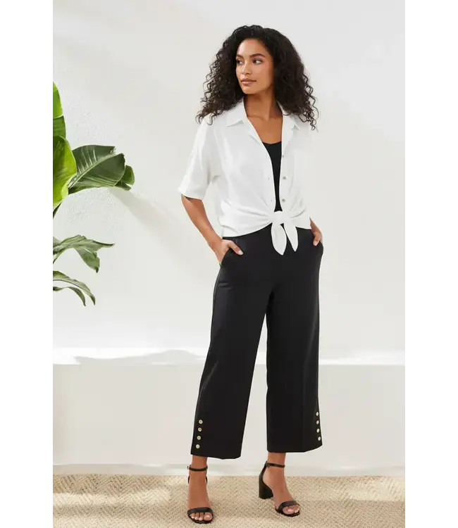 Tribal Canada FLATTEN IT WIDE LEG PULL-ON CAPRIS PANTS