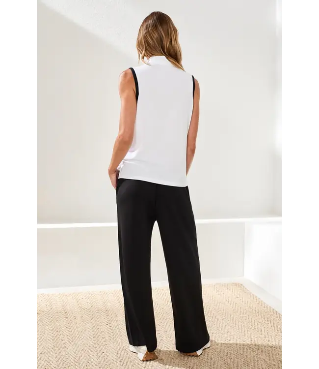 Tribal Canada SLEEVELESS ZIP MOCK NECK TECH TOP