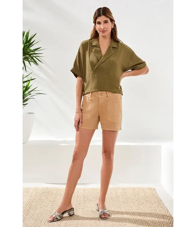 Tribal Canada COMFORT STRETCH FLY FRONT SHORTS