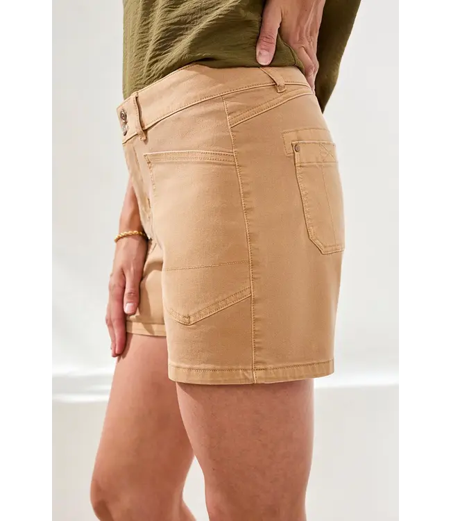 Tribal Canada COMFORT STRETCH FLY FRONT SHORTS