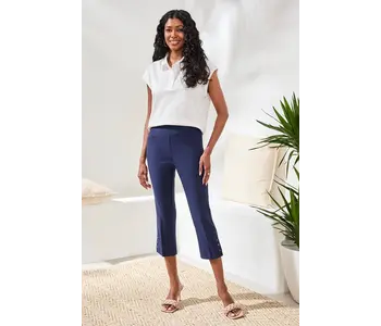 Tribal Canada FLATTEN IT SLIM LEG CAPRIS WITH SNAP VENT