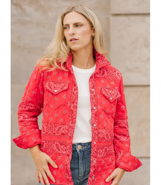 The Bandana Quilted Shacket by Shannon Passero