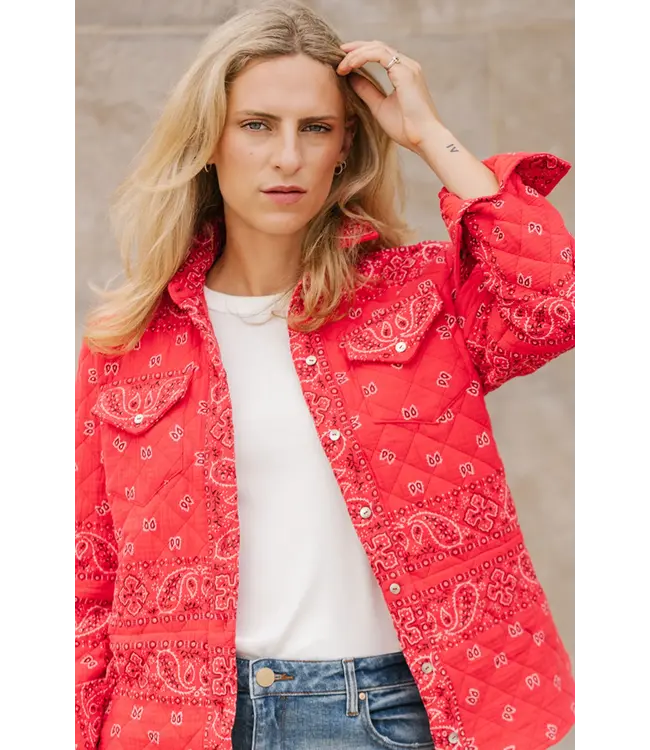 The Bandana Quilted Shacket by Shannon Passero