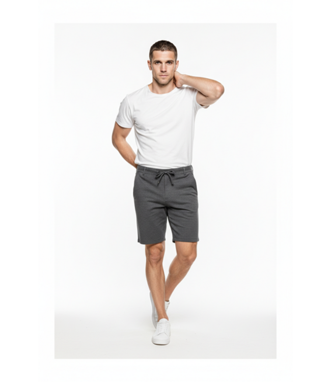 Hedge MENS KNIT JOGGER SHORT HEATHER CHARCOAL