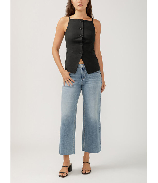 Suki Mid Rise Wide Leg Luxe Stretch Jeans