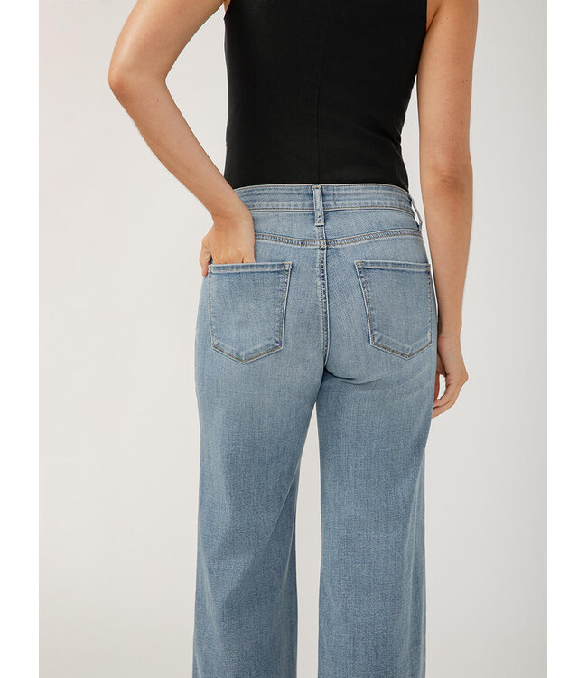Suki Mid Rise Wide Leg Luxe Stretch Jeans