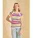 FDJ FRENCH DRESSING FDJ Cap Sleeve Stripe Sweater Multi Colour