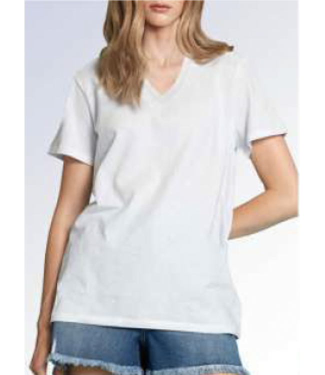Point Zero Basic  V Neck Tee