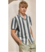 POINT ZERO Point Zero Button Down Striped Top