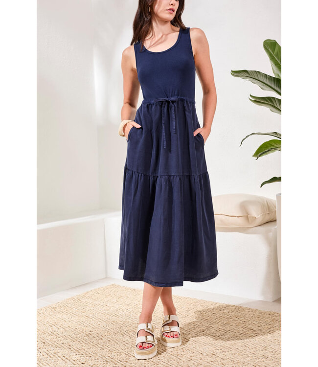 Tribal Canada MIXED MEDIA SLEEVELESS MAXI DRESS